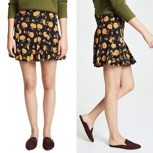 VERONICA BEARD Weller Floral Silk Skirt NWT 12